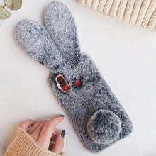 Fluffy Rabbit Plush cover For Xiaomi Poco X3 M3 Xiaomi Mi 10T A3 A2 lite Redmi 9A 9C 8A 7A 6A 8T Note 10s 10 5 6 7 8 9 Pro Case