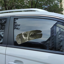 3D Alien Cracked Car Stickers