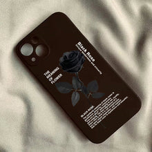 Graceful Black Rose Phone Case
