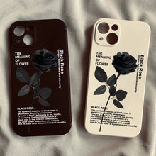 Graceful Black Rose Phone Case