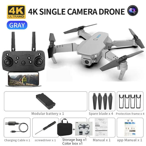 Professional mini drone E88 4k