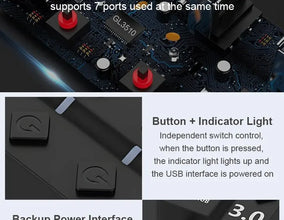 DBIT USB HUB 3.0/2.0 USB Splitter