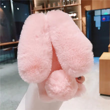 Fluffy Rabbit Plush cover For Xiaomi Poco X3 M3 Xiaomi Mi 10T A3 A2 lite Redmi 9A 9C 8A 7A 6A 8T Note 10s 10 5 6 7 8 9 Pro Case