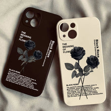 Graceful Black Rose Phone Case