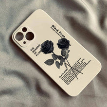 Graceful Black Rose Phone Case