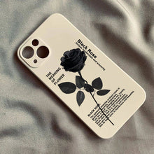 Graceful Black Rose Phone Case